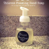 DIY Thieves Foaming Hand Soap – It’s so easy a 4 year old can do it!